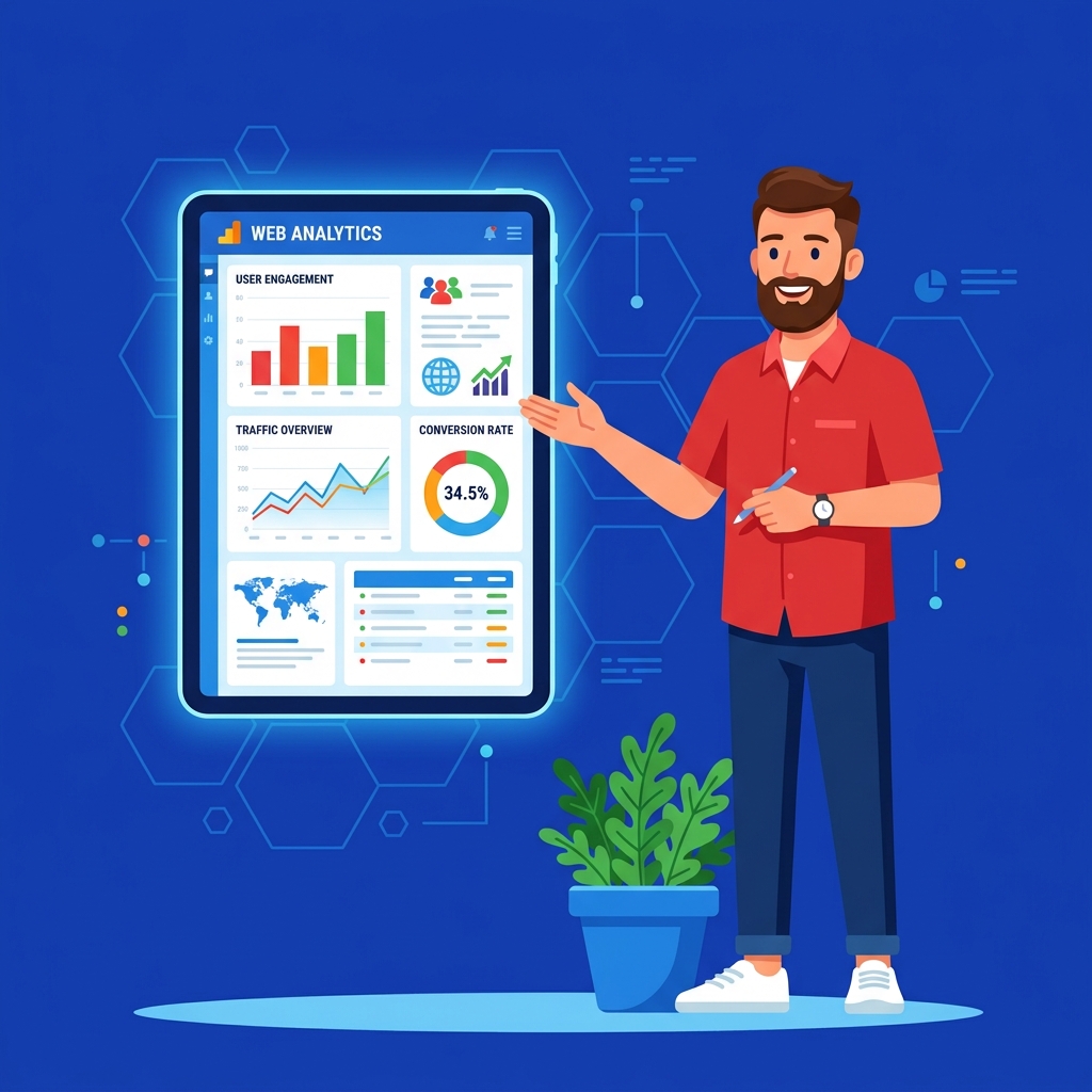 Web Analytics Illustration